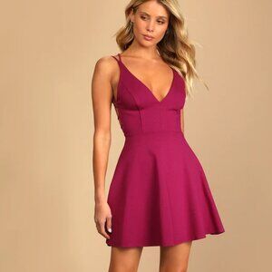 NWT Lulu's Believe in Love Backless Dress